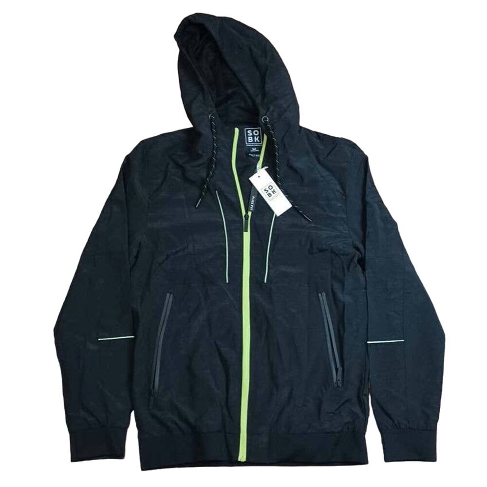 SOBK Straight Outta Brooklyn Black Mens Jacket sz: MEDIUM NEW WITH TAGS